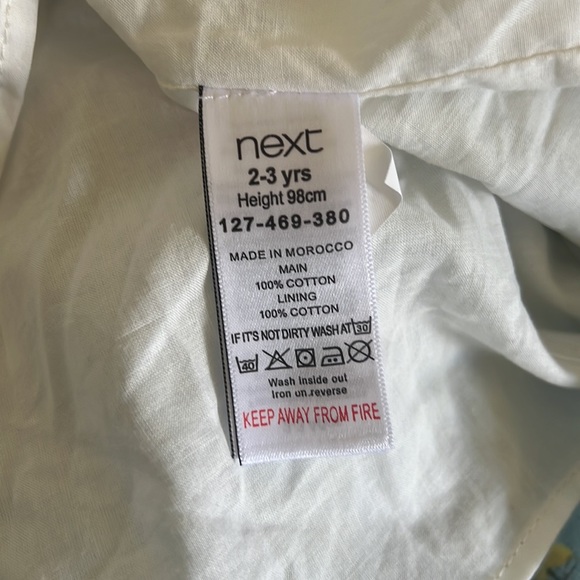 Next UK Watercolor Floral Flower Dragonflies 2 3 2T Easter Dress Portrait Spring - Picture 5 of 5